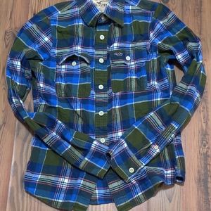 Hollister button down Flannel shirt